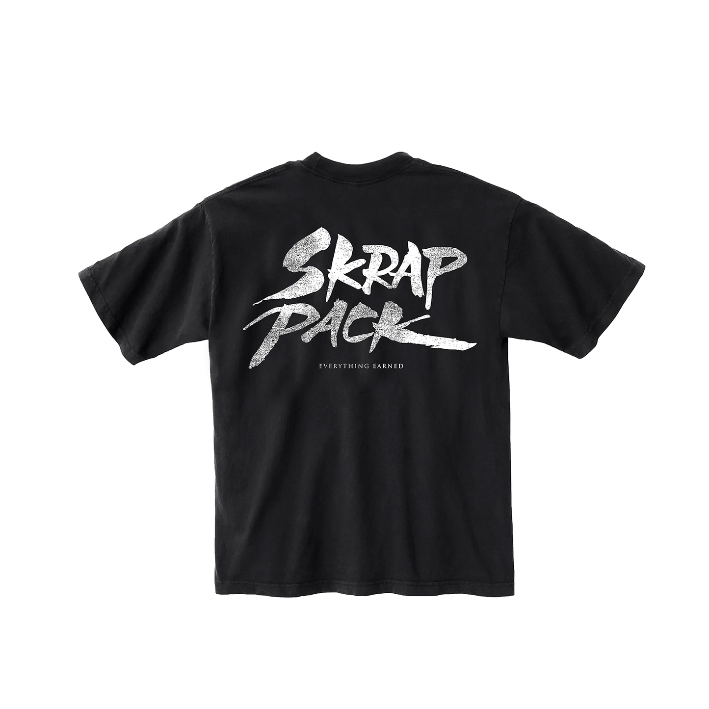 Grunge Logo Oversized Tee Black