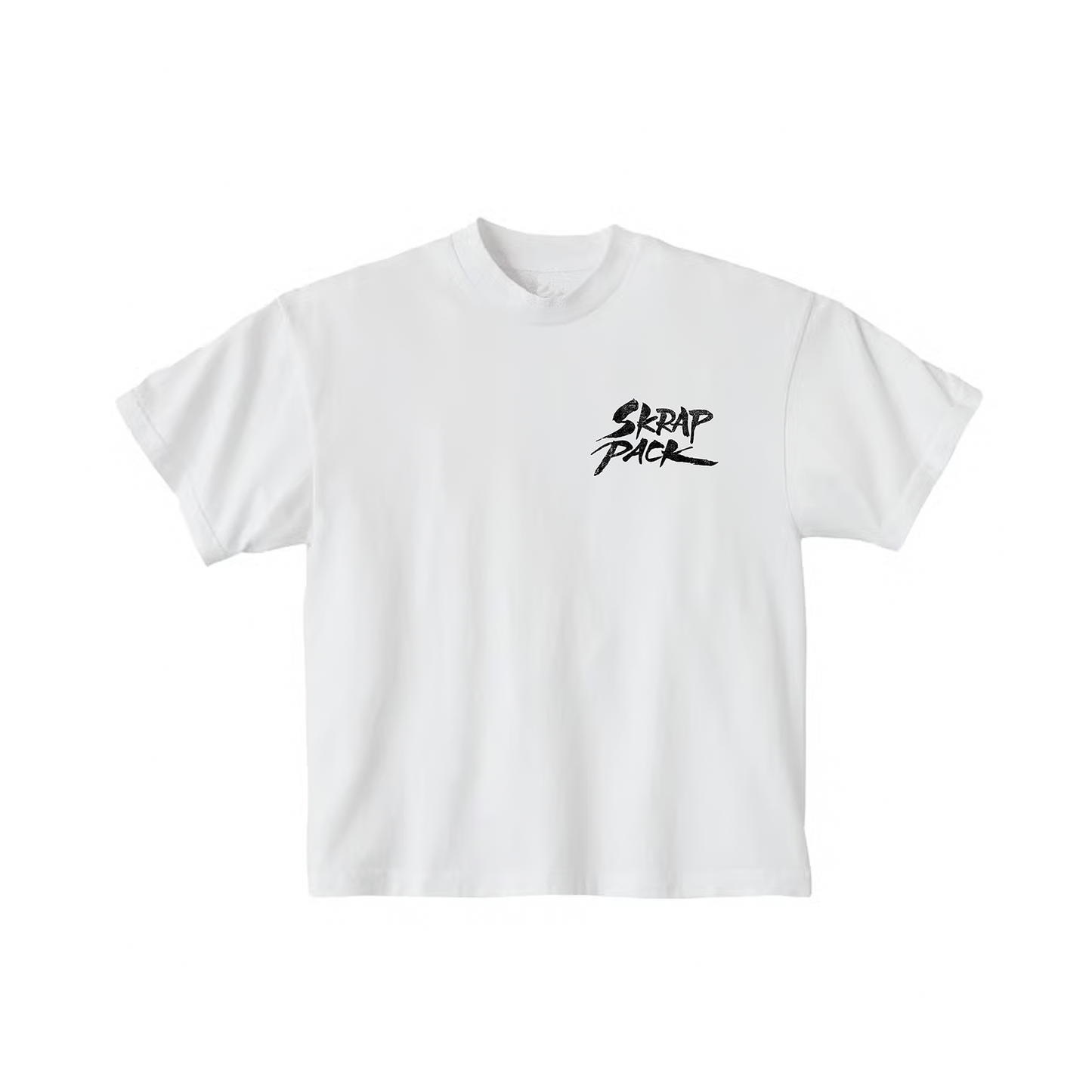 Grunge Logo Oversized Tee White
